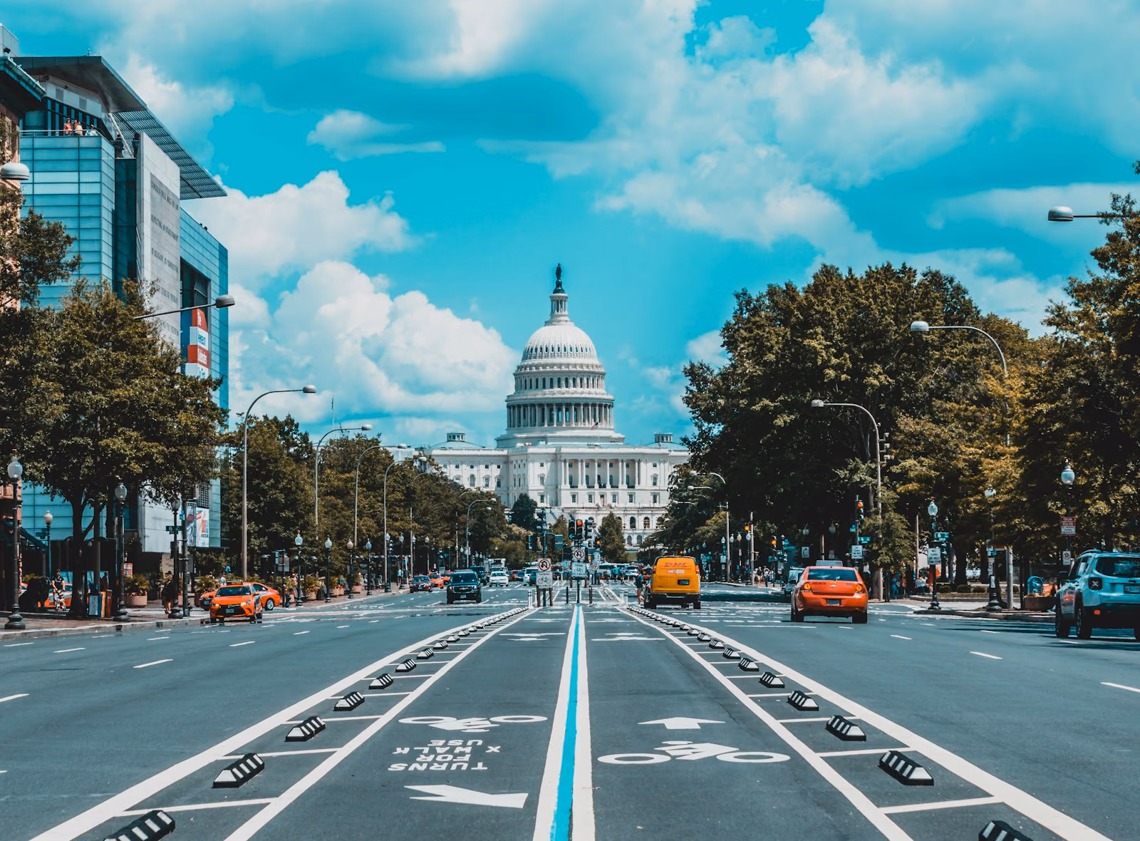 Washington, DC skyline with the Capitol